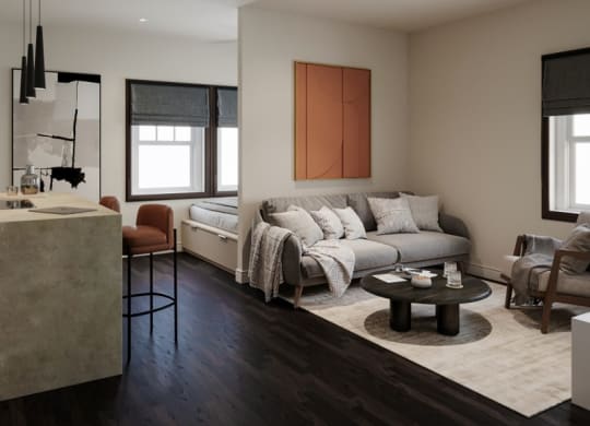 An interior picture of Lotus Cityline Apartments in Downtown Salt Lake City, Utah