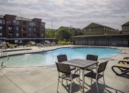 our apartments showcase an unique swimming pool