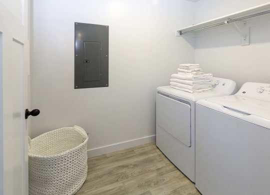 washer and dryer included at VALO at South Haven Farms townhomes in Payson, UT