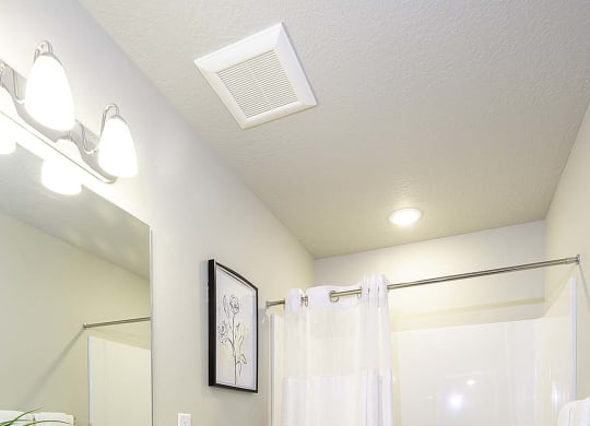 bathroom at VALO at South Haven Farms townhomes in Payson, UT