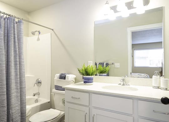 bathroom at VALO at South Haven Farms townhomes in Payson, UT