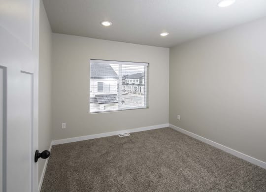 bedroom at VALO at South Haven Farms townhomes in Payson, UT
