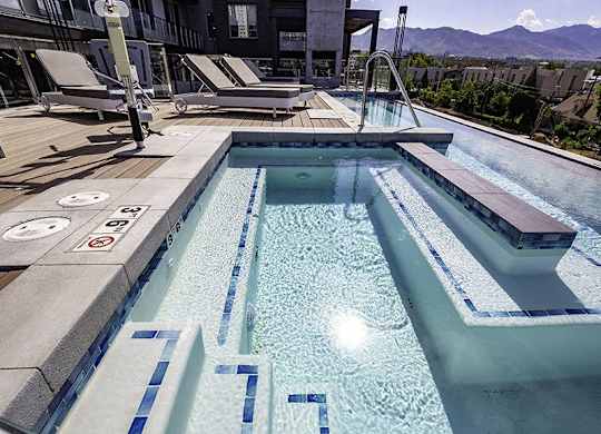 A pool with the numbers 777 written on it.