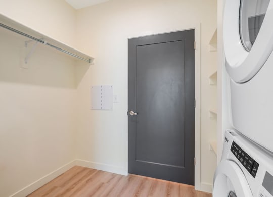 a laundry closet