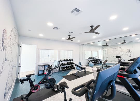 fitness center at Crestview at Highland townhomes in Highland, UT