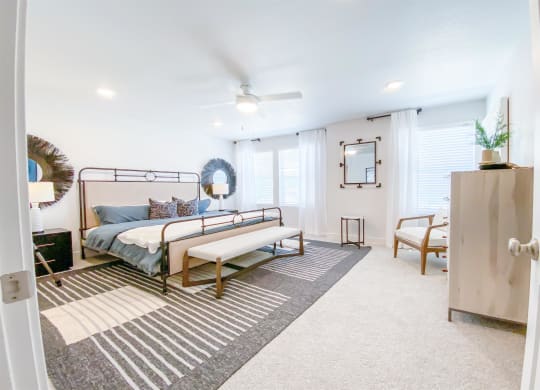 bedroom at Crestview at Highland townhomes in Highland, UT