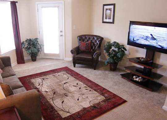 Living Room With Plenty Of Natural Light at Cross Creek Apartments, Beaufort, SC