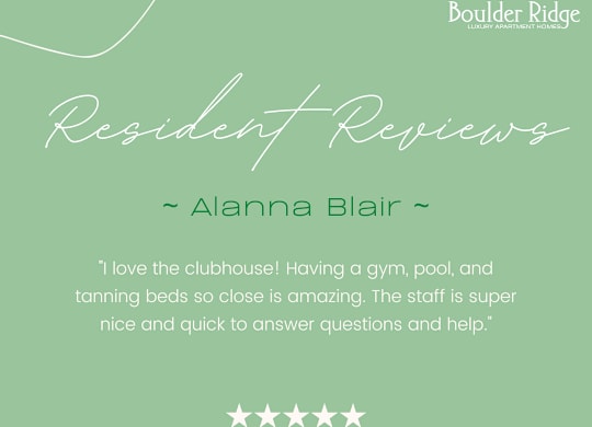 a green background with the words assistant registers almanac blair with stars on it at Boulder Ridge, Duluth, MN