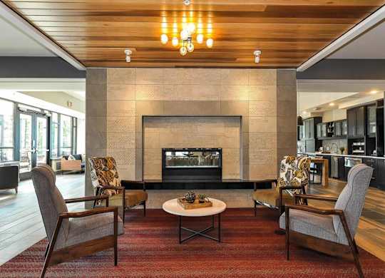 Fireplace Lounge at Bluestone Flats, Minnesota, 55803