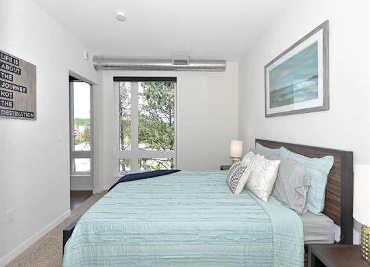 Comfortable Bedroom at Bluestone Flats, Duluth, Minnesota