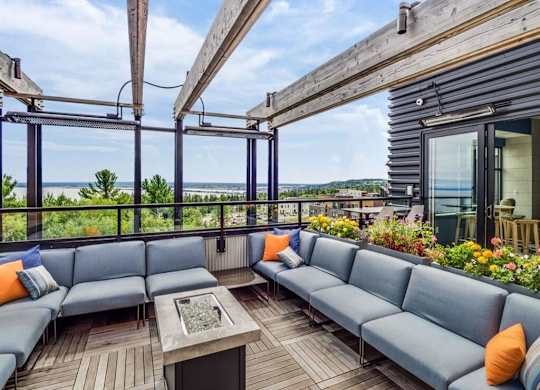 Rooftop Patio at Bluestone Flats, Duluth
