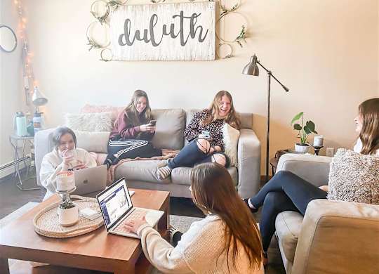 Living Room Interior at Campus Park, Duluth, MN, 55811