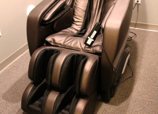 a massage chair is shown in a room  at Timber Ridge, Forest Lake, MN
