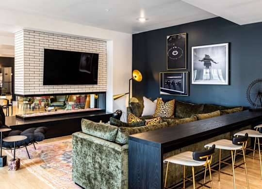 Social Lounge With TV at Converge KC Uptown, Missouri