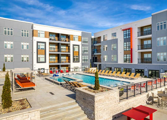 Pool Deck at Converge KC Uptown, Kansas City, MO 64111