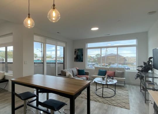 Kitchen And Living at Highwood 546, Illinois
