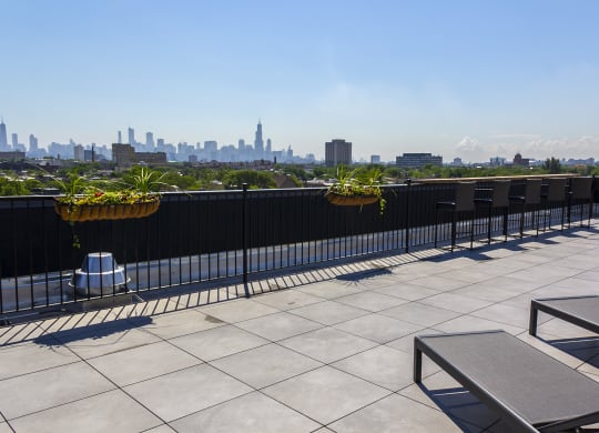 City views in shared community space 