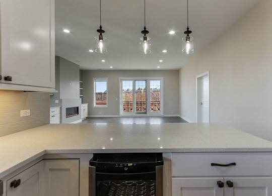 the kitchen is clean and ready for us to use