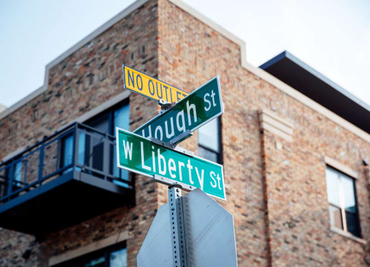 two street signs on top of a stop sign at Barrington 101, Barrington, IL
