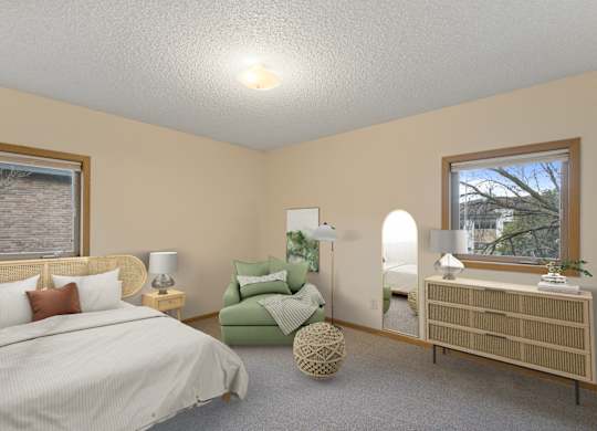 Modern Bedroom  at Ames Lake Neighborhood Apartments, St Paul, Minnesota