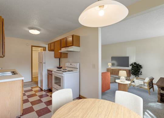 Modern Cooking Area at Ames Lake Neighborhood Apartments, St. Paul, MN, 55106