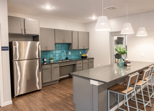 kitchen in community room