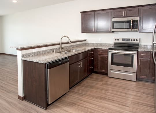 Modular Kitchen at Lake Jonathan Flats, Minnesota