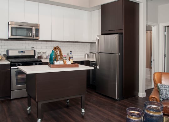 Modern Kitchen Cabinets with 42” Uppers at Custom House, St. Paul