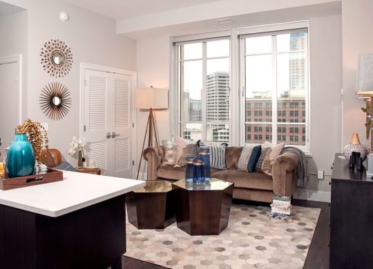 Oversized Windows with Roller Blinds at Custom House, Minnesota
