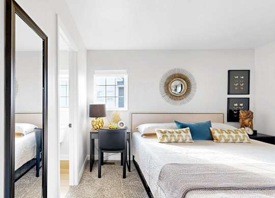 Lavish Bedroom at Field and Grove Townhomes of Champlin, Minnesota, 55316