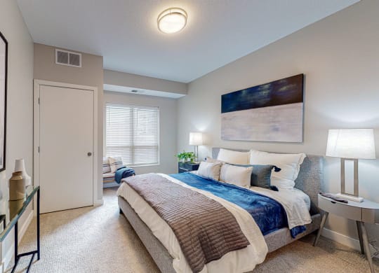 Master Bedroom at Grove80 Apartments, Cottage Grove, Minnesota