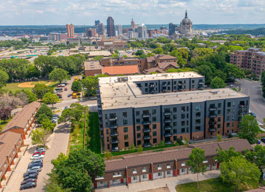 Drone View Of Property at The Hill Apartments, Saint Paul, MN, 55102
