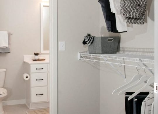 Walk-In Closets With Built-In Shelving, Residences at 1700, MN 55305
