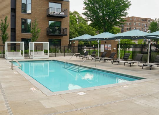 Invigorating Swimming Pool at The Hill Apartments, Saint Paul, 55102