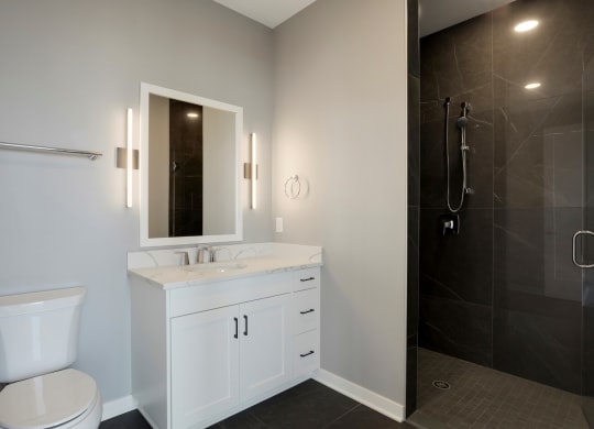 Luxurious Bathrooms at Calhoun Towers, Minneapolis, Minnesota