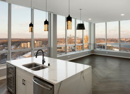 Stainless Steel Sink With Faucet at Calhoun Towers, Minnesota