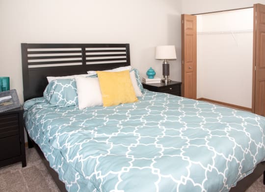 bedroom with large closet
