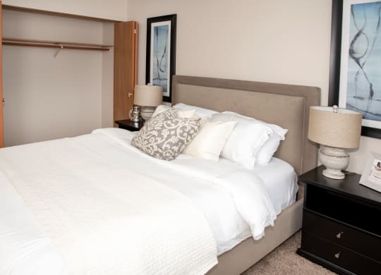 Classic 2 bedroom, 1.5 bath, bedroom with spacious closets at Cinnamon Ridge Apartments, Eagan, 55122