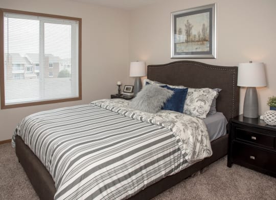 Classic 2 bedroom, 1.5 bath, bedroom at Cinnamon Ridge Apartments, Eagan