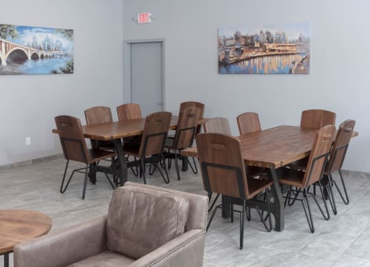 Community Room at Cinnamon Ridge Apartments, Minnesota