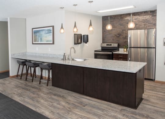 Community room kitchen perfect for entertaining