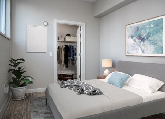 Large Bedroom with closet at Custom House Penthouse, MN