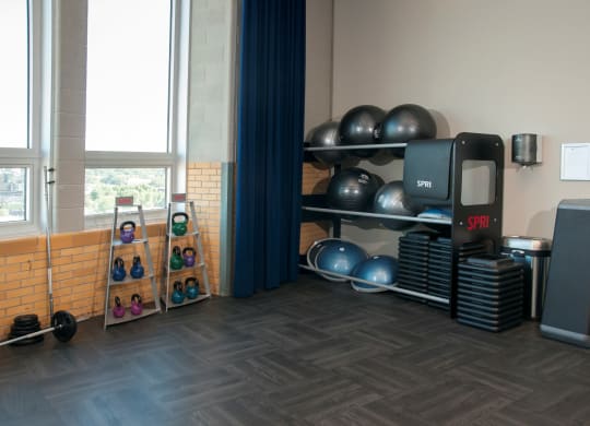 Fitness Center With Updated Equipment at Custom House, Minnesota, 55101