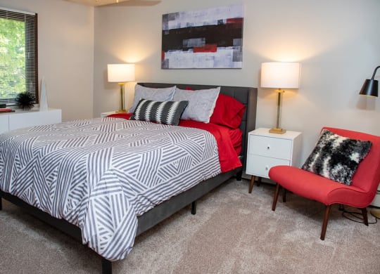 Master bedroom at Eagan Place Apartments, Eagan, MN