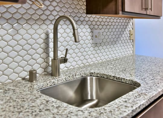 Stainless Steel Kitchen Sink at Eagan Place Apartments, Eagan, MN
