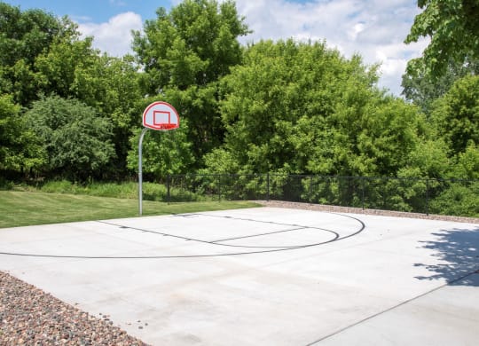 Shoot hoops at our basketball court in Eden Prairie, MN