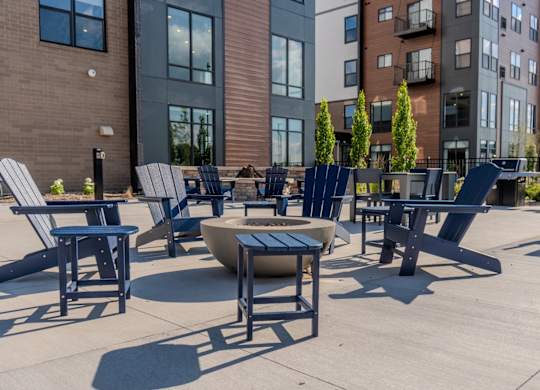 Outdoor Firepit Patio at The Edison at Maple Grove, Maple Grove