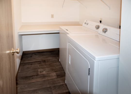 In-home full size washer and dryer in every home