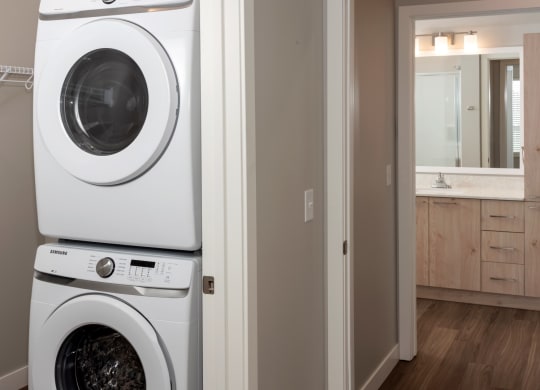 Stacked Washer/Dryer at Grove80 Apartments, Cottage Grove, MN, 55016