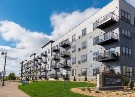 Luxury Community Exterior at Grove80 Apartments, Cottage Grove